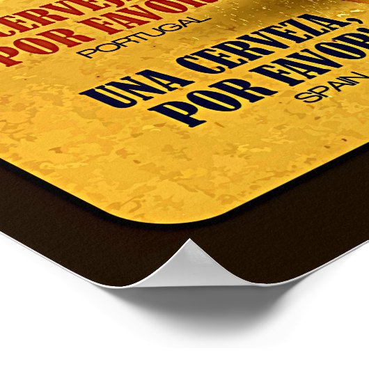 Wie man Bier auf der ganzen Welt bestellt Poster (Ecke)