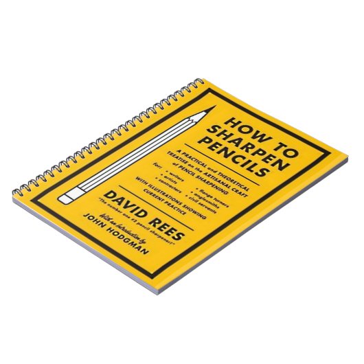 wie man Bleistifte schärft Notizblock (Linke Seite)