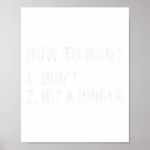 Wie man buntet, ohne einen Dinger lustig zu schlag Poster