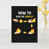 Wie man Chicks abholt Karte (Gelbe Blume)