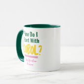 Wie man Cobol-Programmiercodes startet Tasse (Vorderseite Links)