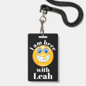 Wie man das Abzeichen "Child Lanyard" einbindet Ausweis (Vorderseite mit Lanyard)