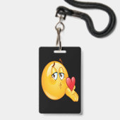 Wie man das Abzeichen "Child Lanyard" einbindet Ausweis (Rückseite mit Lanyard)