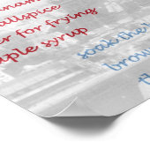 Wie man das französische Rezept-Poster "Toast Copy Poster (Ecke)