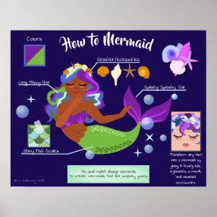 Wie man das Poster Mermaid erhält