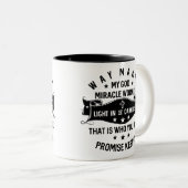 Wie man das Wunder der Arbeitnehmer herstellt, ver Zweifarbige Tasse (VorderseiteRechts)