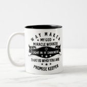 Wie man das Wunder der Arbeitnehmer herstellt, ver Zweifarbige Tasse (Links)