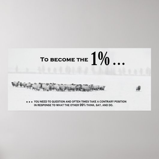 Wie man dem exklusiven 1% Club beitritt Poster (Vorne)