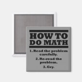 Wie man den Math Funny Kühlschrankmagnet Refirgera (Vorderseite/Rückseite)