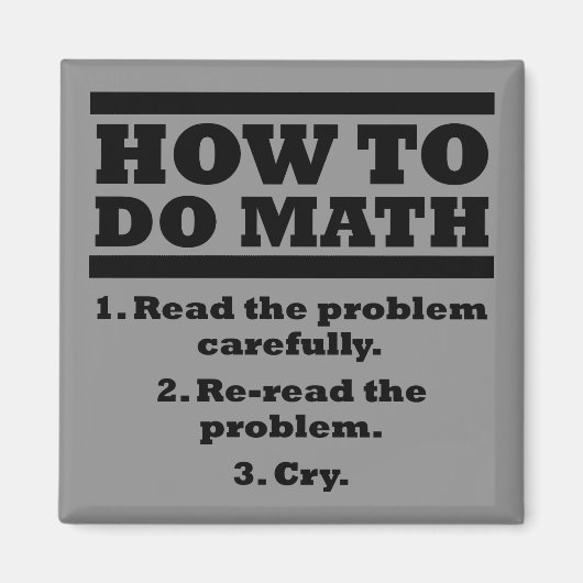 Wie man den Math Funny Kühlschrankmagnet Refirgera (Vorne)