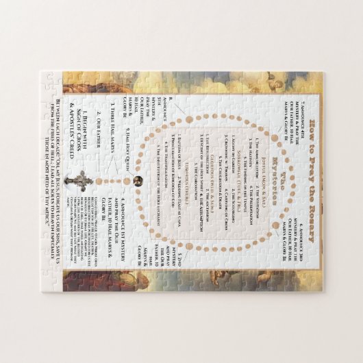 Wie man den Rosenkranz betet Puzzle (Horizontal)