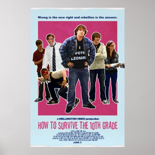 Wie man die 10. Klasse überlebt - Leonard wählen Poster (Vorne)
