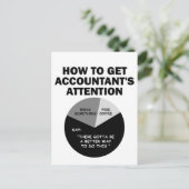Wie man die Aufmerksamkeit des Buchhalters zum Dur Postkarte (Stehend Vorderseite)