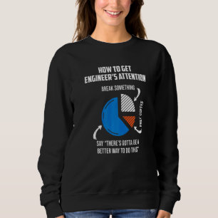 Wie man die Aufmerksamkeit eines Ingenieurs bekomm Sweatshirt