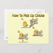 Wie man die Hühner in die sonnige Richtung aufnimm Postkarte (Vorne/Hinten)