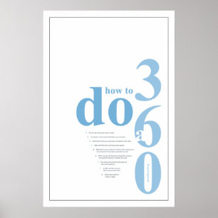 wie man ein 360 Snowboarden macht Poster