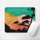 Wie man ein Gebirgskonfuzius-Philosophie-Zitat Mousepad (Mit Mouse)
