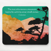Wie man ein Gebirgskonfuzius-Philosophie-Zitat Mousepad (Vorne)