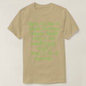 Wie man ein Mathe-Mensch Funny Mathe 2 ist T-Shirt (Design vorne)