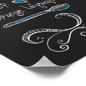 Wie man ein Mimosa Chalkboard Poster macht (Ecke)