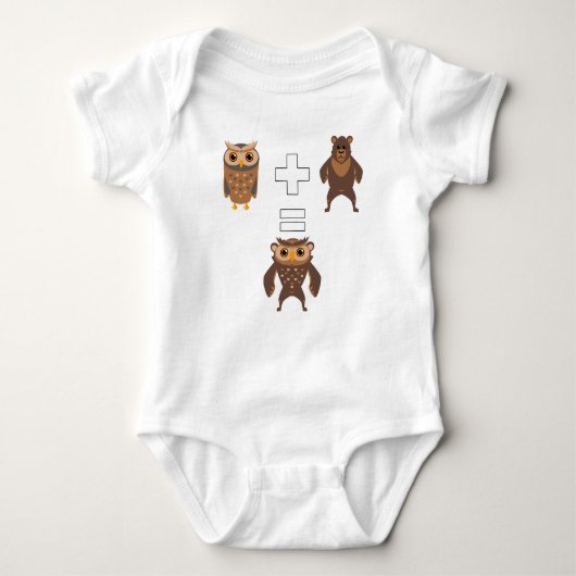 Wie man ein Owlbear macht Baby Strampler (Vorderseite)
