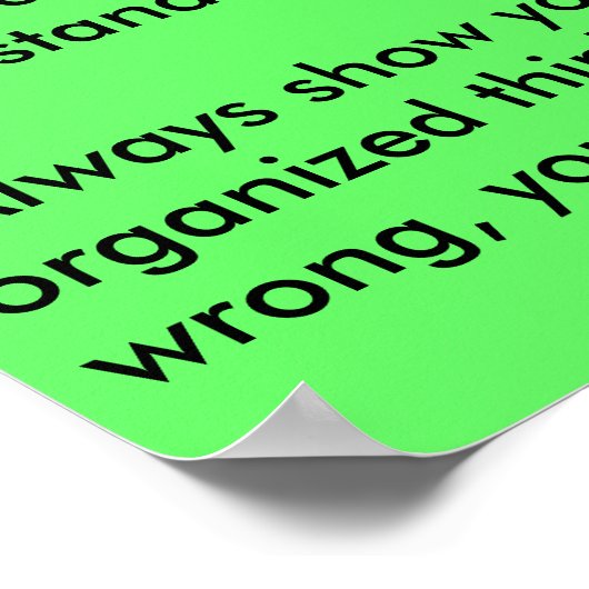 Wie man ein phantastischer Mathematikstudent ist Poster (Ecke)