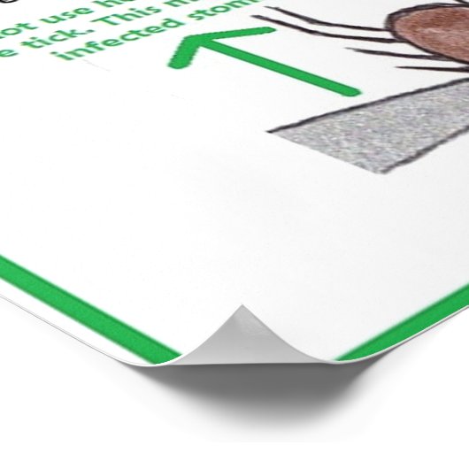 Wie man ein Tick Educational Poster entfernt (Ecke)