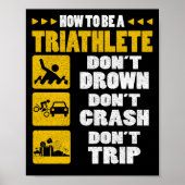 Wie man ein Triathlet sein soll, nicht ertrinken, Poster (Vorne)