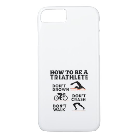 Wie man ein Triathlete Triathlon ist Case-Mate iPhone Hülle (Rückseite)