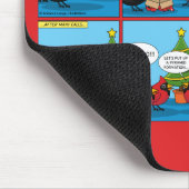 Wie man ein Weihnachtsbaum-Comic dekoriert Mousepad (Ecke)