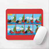 Wie man ein Weihnachtsbaum-Comic dekoriert Mousepad (Mit Mouse)