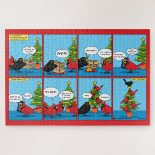 Wie man ein Weihnachtsbaum-Comic dekoriert Puzzle