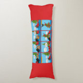 Wie man ein Weihnachtsbaum-Comic dekoriert Seitenschläferkissen (Vorderseite Vertikal)