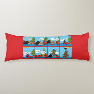 Wie man ein Weihnachtsbaum-Comic dekoriert Seitenschläferkissen