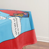 Wie man ein Weihnachtsbaum-Comic dekoriert Tischdecke (Beispiel)