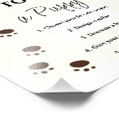 Wie man ein Welpenzeichen Adoptiere Fotodruck (Ecke)