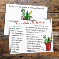 Wie man eine blutige Mary-Rezept-Karte macht