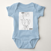 Wie man eine Gay Mama Instruction Sheet Parody zus Baby Strampler (Vorderseite)