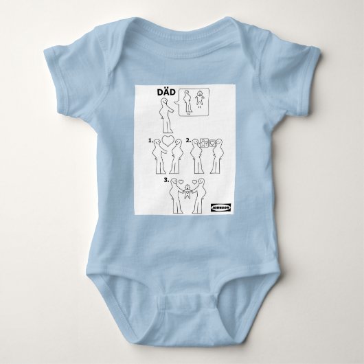 Wie man eine Gay Vater Instruction Sheet Parody zu Baby Strampler (Vorderseite)