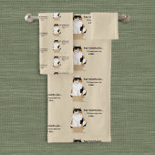 Wie man eine Katze fängt Badhandtuch Set