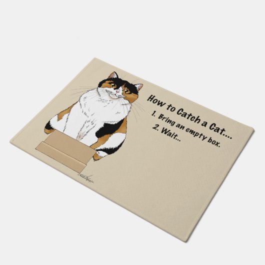 Wie man eine Katze fängt Fußmatte (Schrägansicht)