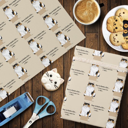 Wie man eine Katze fängt Geschenkpapier
