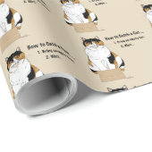Wie man eine Katze fängt Geschenkpapier (Rolleneckpunkt)