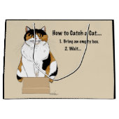 Wie man eine Katze fängt Große Geschenktüte (Vorderseite)