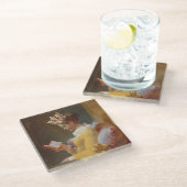 Wie man eine Königin ist Glasuntersetzer (Schrägansicht)