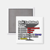 Wie man eine Krankenschwester macht Magnet (Vorderseite/Rückseite)