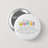 Wie man eine Krankenschwester wächst Button (Vorne & Hinten)