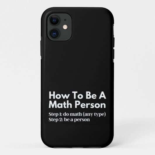 Wie man eine Mathematik-Person wird Case-Mate iPhone Hülle (Rückseite)