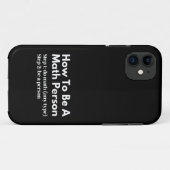 Wie man eine Mathematik-Person wird Case-Mate iPhone Hülle (Rückseite (Horizontal))