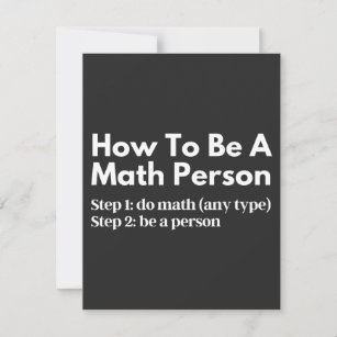 Wie man eine mathematische Person ist Dankeskarte
